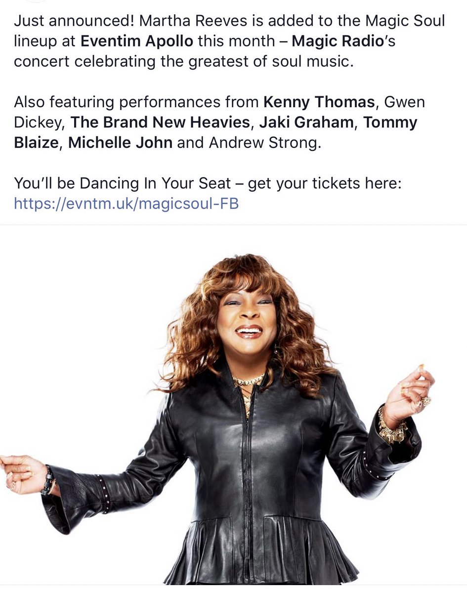 meeshjohn's tweet image. This just keeps getting better !!!!! 🙌🏽🙌🏽🙌🏽 @marthareeves7 @eventimapollo @magicfm @angiegreaves @lemar @brand_new_heavies @gabrielleuk  @tommyblaizeofficial 👏🏽👏🏽👏🏽#22feb #magicsoul #soul #music 💕💕