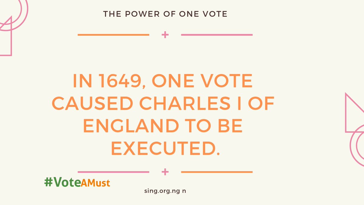 VoteAMust_'s tweet photo. Who says a vote isn't important?
#VoteAMust
#2019Elections
#NigeriaDecides https://t.co/Jmq7l80sm1