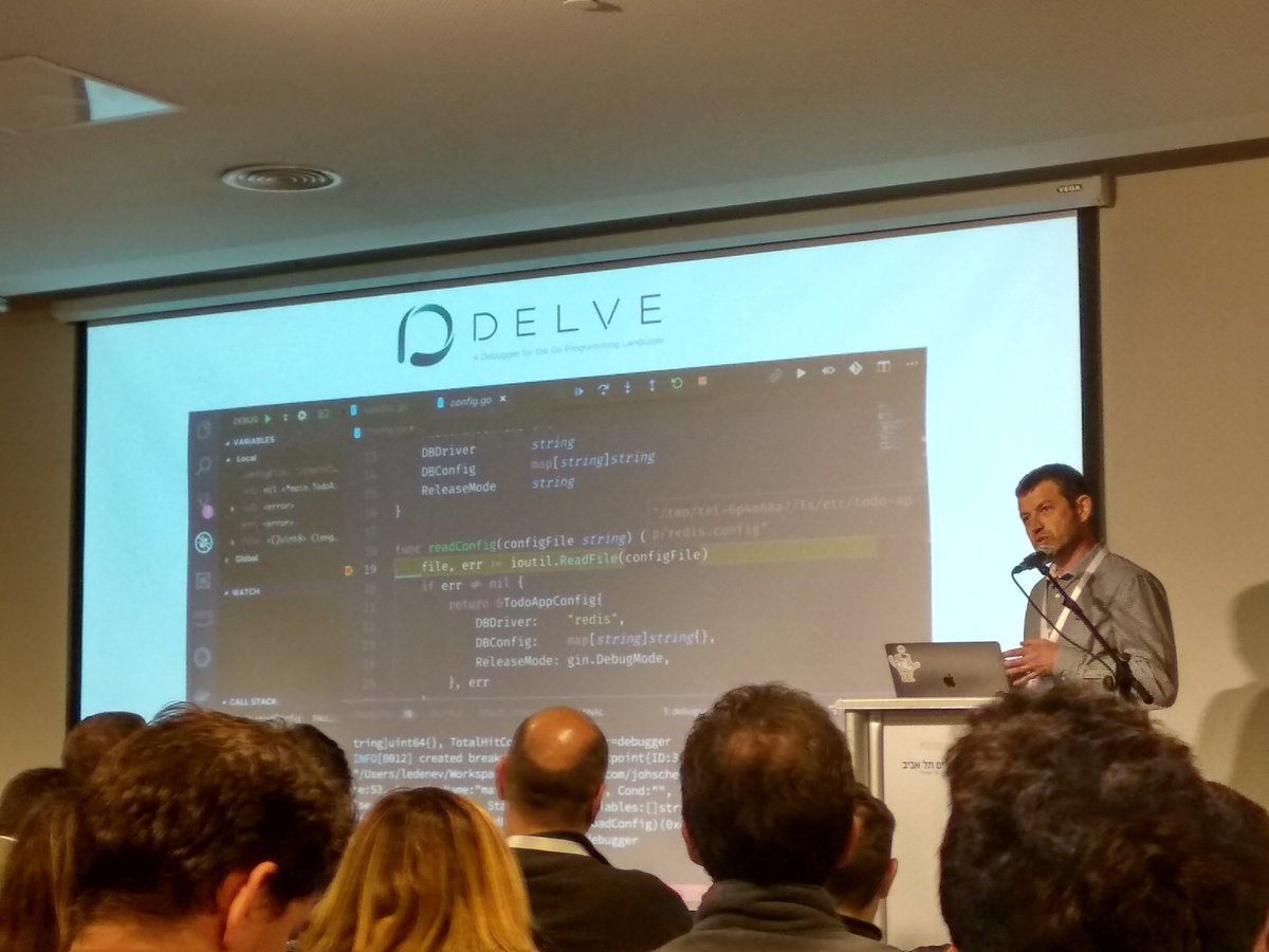 Freddy_Rolland's tweet image. @alexeiled talks about debugging @kubernetesio with #Delve #GoLang debbuger at @gopherconil #gopherconil