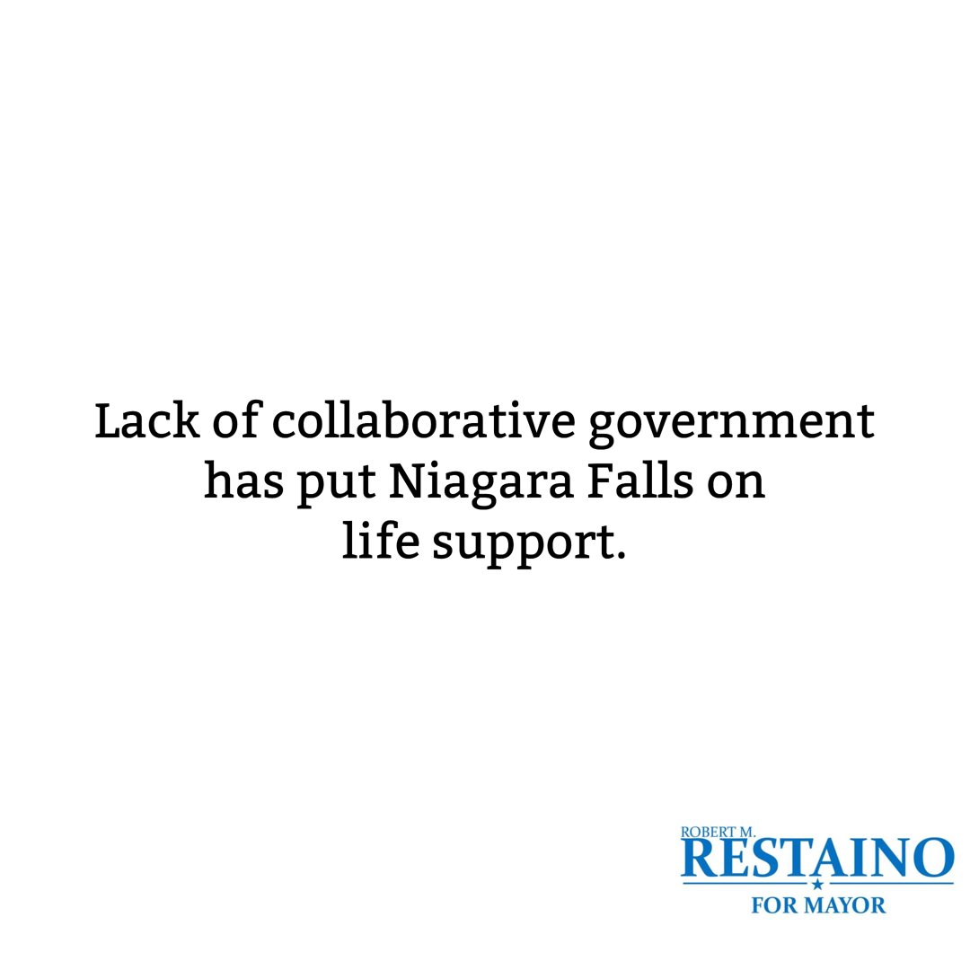 Restaino4Mayor's tweet photo. Niagara County WANTS to work w/ the City to increase development opportunities (and in turn, jobs). Why hasn’t there been any joint effort during the current administration? Petty politics &amp; a lack of collaborative government. This STOPS NOW. End it with your vote. #NiagaraFalls https://t.co/zsytjb0Ujt