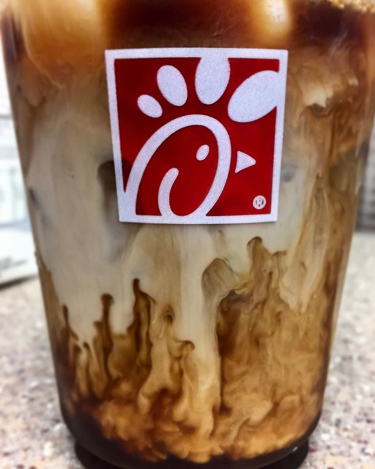 Look deep in to the swirls of our delicious Iced Coffee and repeat after us, 'You don't scare me, Monday!'  Find us <a href="/cfauniversity/">Chick Fil A</a> #monday #cfauniversity #coffee