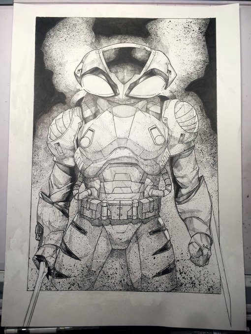 ブラックマンタ描けた!おもちゃ欲しい 