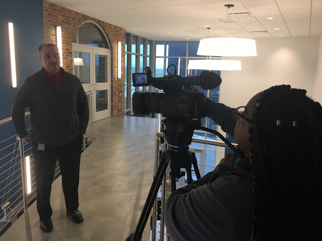 alexusdukes1's tweet photo. Today, I interviewed Mr. Oertling, Executive Director of Secondary Schools in St.Charles Parish as a part of my second quarter news story on the dangers of vaping @presstheplay https://t.co/zfw3MijVu0