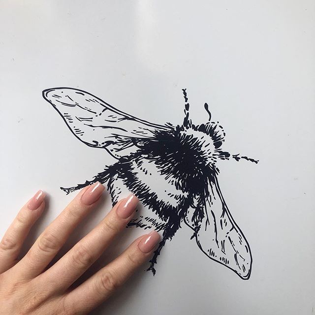 prohesion's tweet photo. BEE happy it’s #ManiMonday! Photo by: @bw.nails #liquidandpowder #ProHesion #nailextensions https://t.co/rcNQiEqmNj