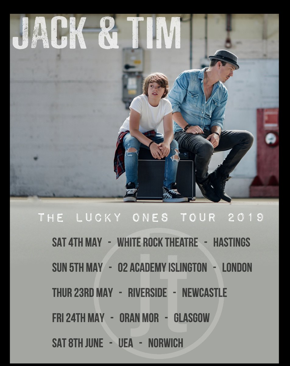 Hastings ! have you bought your tickets yet ?
#jackandtim #theluckyonestour
whiterocktheatre.org.uk/Online/tickets…