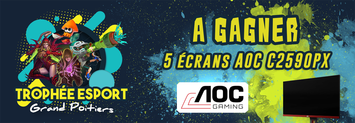 TEGP86's tweet photo. 🔥J-2 ! Ça commence à chauffer pour la phase de #Compétition à #StBenoit 🙌

👊Pour les meilleurs d’entre vous, 5 écrans de notre partenaire @AOC_Gaming à gagner lors de la phase finale qui aura lieu à la @GamersAssembly💪

🎁1 sur #Hearthstone
🎁4 sur #Splatoon2 

#TEGP https://t.co/sKRF6Jf6Cu