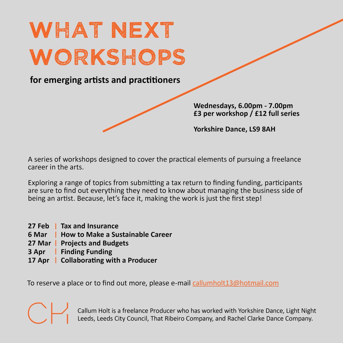 CallumHolt5's tweet photo. And the What Next Workshop event is online! Feel free to share this link with anyone you think may be interested #WNW

https://t.co/x9Td1eIizo https://t.co/rVZkoHskkd