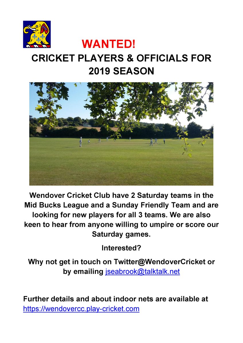 Wendover Cricket Club Official tweet media