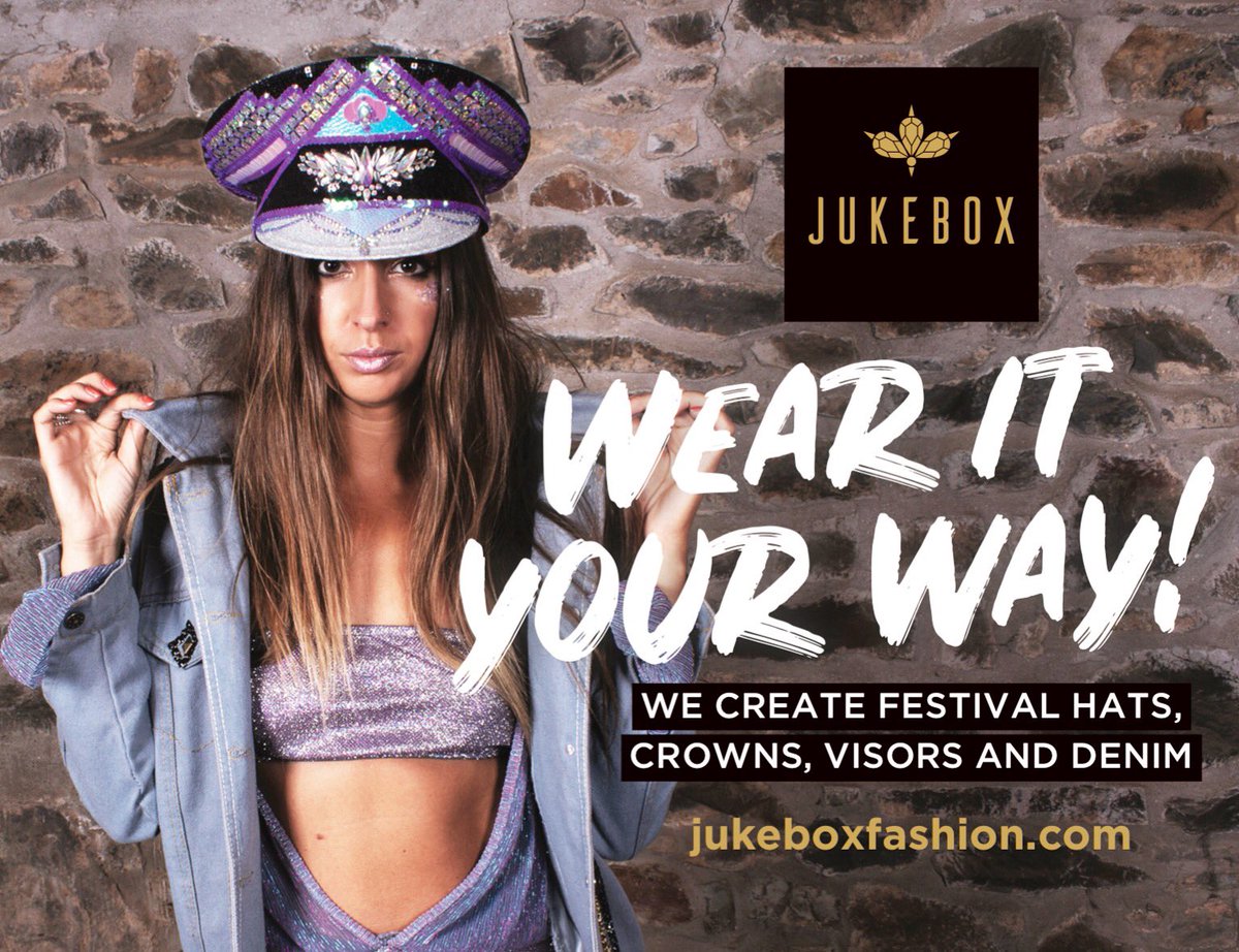 Wear it your way! #jukeboxfashion #festivalaccessories #festivaloutfit #festivalhats #captainhat #wearityourway #jointhejukeboxnation #festivaldenim #funhats #checkoutourwebsite #onlinestore #spreadingsparkle #festivalwear #ibizastyle #glitterhat #sequins #festivalheadwear #party