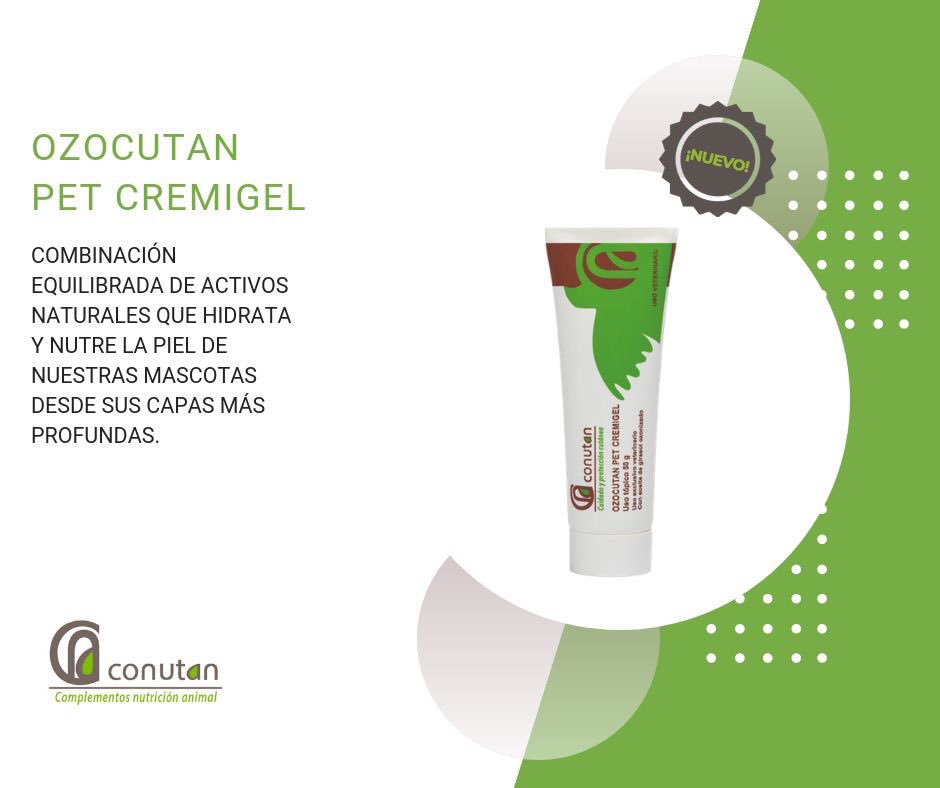 ConutanSL's tweet photo. ¿Quieres conocer los beneficios de Ozocutan Pet cremigel? Si quieres saber más de este novedoso producto entra en nuestra ficha descriptiva en el siguiente link ➡️ https://t.co/CeLn4UtFgh ¡Feliz lunes! 🐾 #conutan #ozocutanpetcremigel #nutricionanimal #animallovers https://t.co/39788ZtPt8