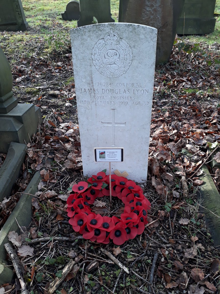 BugleBoy1418's tweet photo. @ProjectBugle - Remembered today at St. Peter's Church #Birstall (and #Batley) - L.Cpl. James Douglas LYON of the Royal Engineers, and of The Ridings, Birstall, who died this date 100 years ago. We will remember them. https://t.co/M6r7hwUE7v