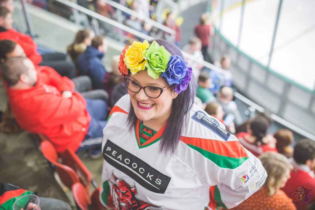 cardiffdevils's tweet photo. Diolch to our wonderful fans @devils_redarmy - for your support of us all season but also your massive support of #DevilsPride19 🏳️‍🌈 

📸 @TheWelshWoman https://t.co/aDiQgbBQsh