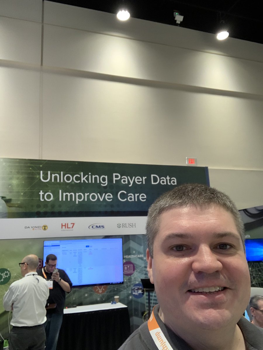 DirectorMarut's tweet photo. Rush ninjas setting up the interoperability showcase for FHIR Da Vinci #FHIR #hl7 @moboutrs @CIOSHAFIQ @RushMedical https://t.co/iHdMEx3ycu