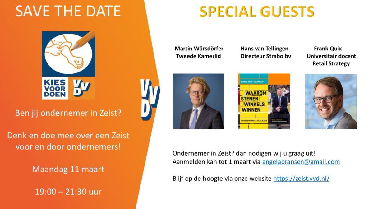 Kom je ook? #zeist #ondernemen