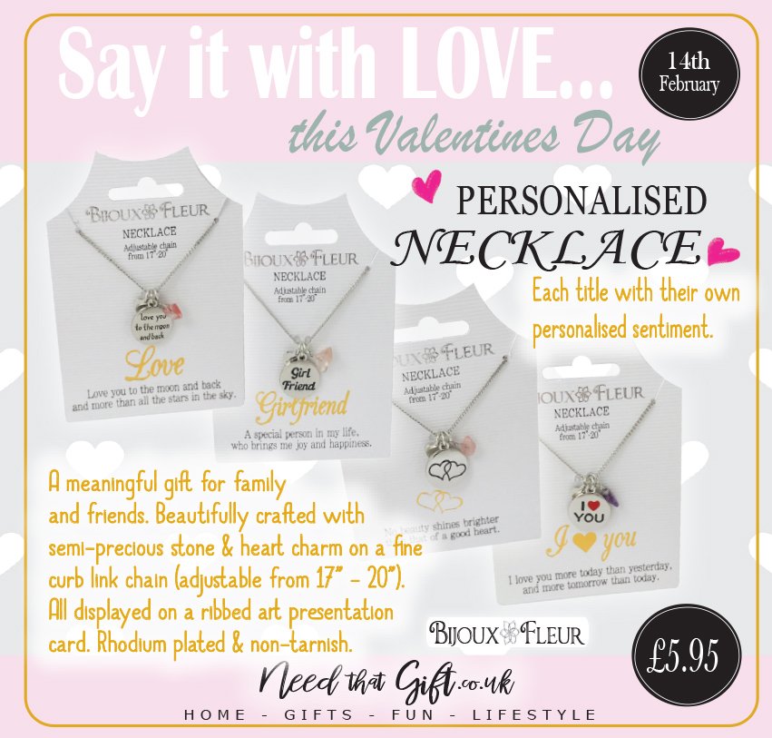 NeedThatGift's tweet image. Have you got Valentine sorted yet? A beautifully crafted necklace with semi-precious stone, a heart &amp;amp;
a charm. A perfect gift for Valentine's Day...❤️

&amp;gt;&amp;gt; bit.ly/2tiEGuK

#Valentinesday #necklace #gift
