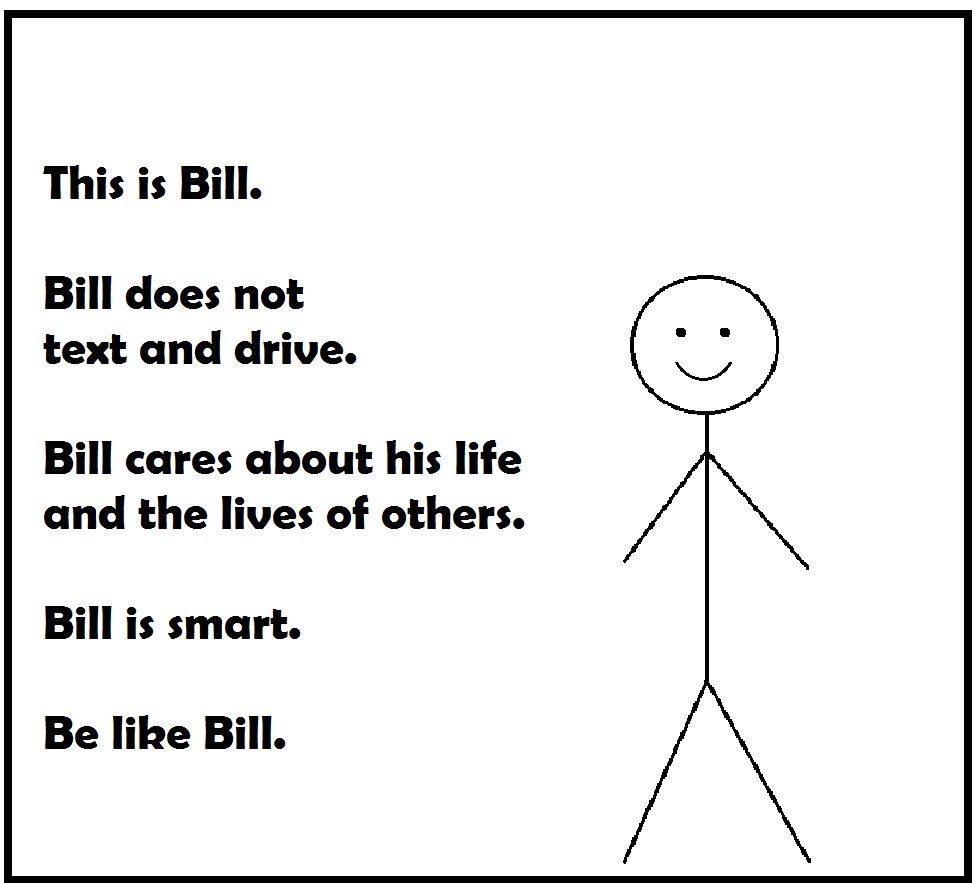 StoptheTexts's tweet photo. Be like Bill. #StopTexts https://t.co/feFDuwCqHr
