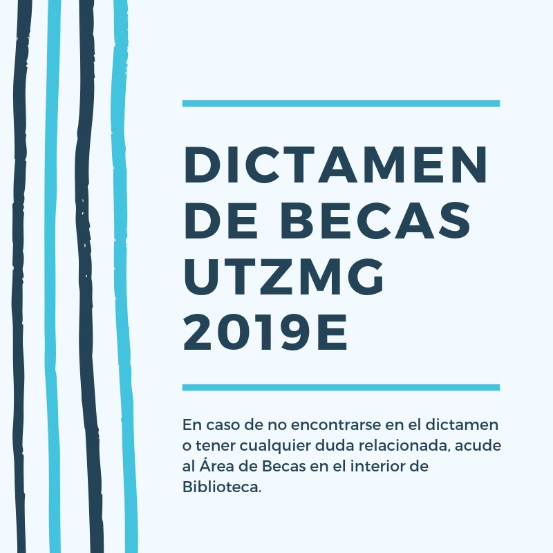 UTZMG's tweet photo. Recuerda que nuestro dictamen de becas ya está publicado en https://t.co/TBH5EU0ubq no olvides consultarlo y verificar si fuiste beneficiado. https://t.co/xtri5kSnMq