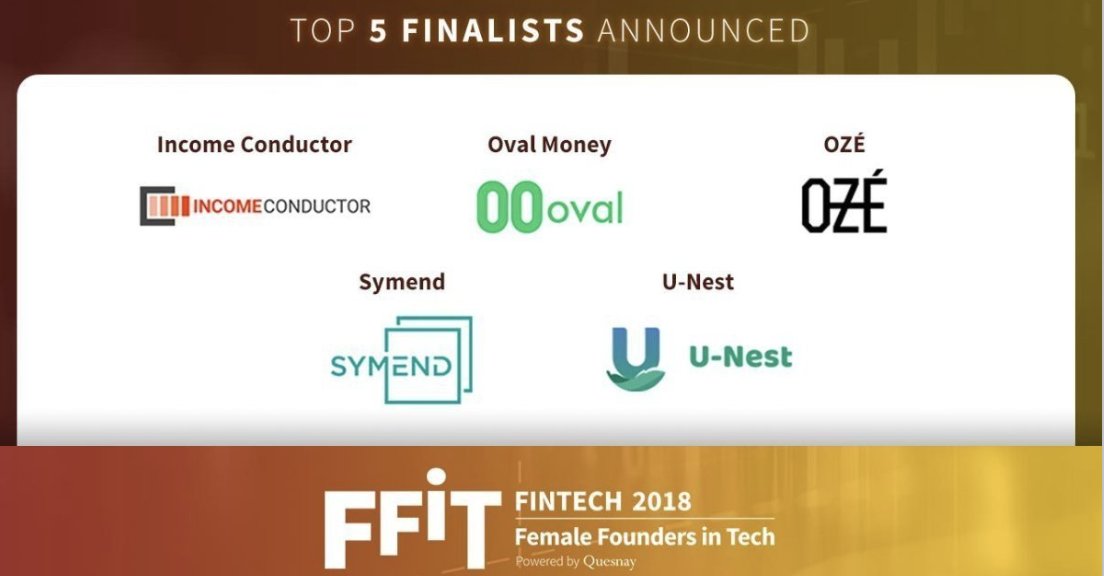 Check out the finalists for Female Founders in #FinTech 2018!
These 5 finalists were chosen from over 75 qualified submissions representing 24 countries. Our very own co-founder Laura was a judge for the contest. #FFiTfintech
linkedin.com/feed/update/ur…