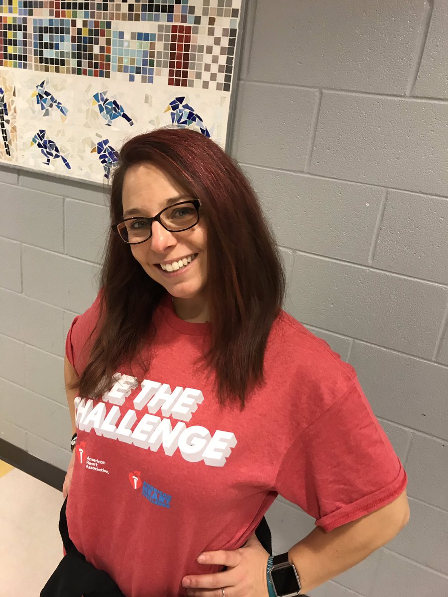 MsSandyPE's tweet photo. Red Hair don’t care because the blue jays rock, hitting their first donation goal of $2000!  Next goal $5000 and I will have a red face to go with the red hair!! So spread the word and let’s fight heart disease! #sanfordcreekelementary #kidsheartchallange https://t.co/JSeOpR0Wq4
