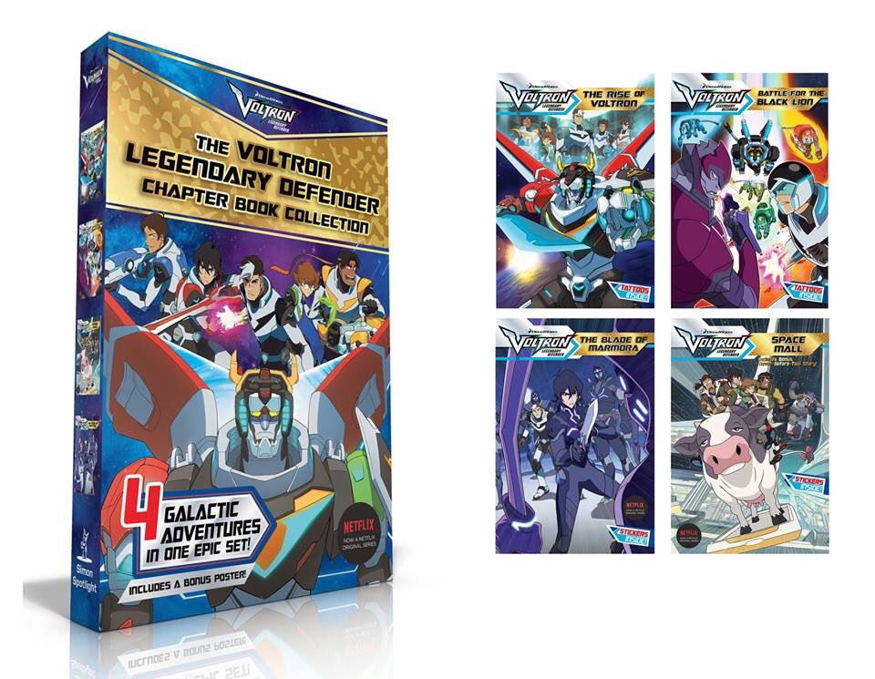 VoltronStore's tweet photo. Just arrived, super cool VLD Chapter Book Box set, free bonus poster included! #thevoltronstore #shipsfast #greatgift #freeposterinbox #read #voltronlegendarydefender https://t.co/JdarGkP8R3