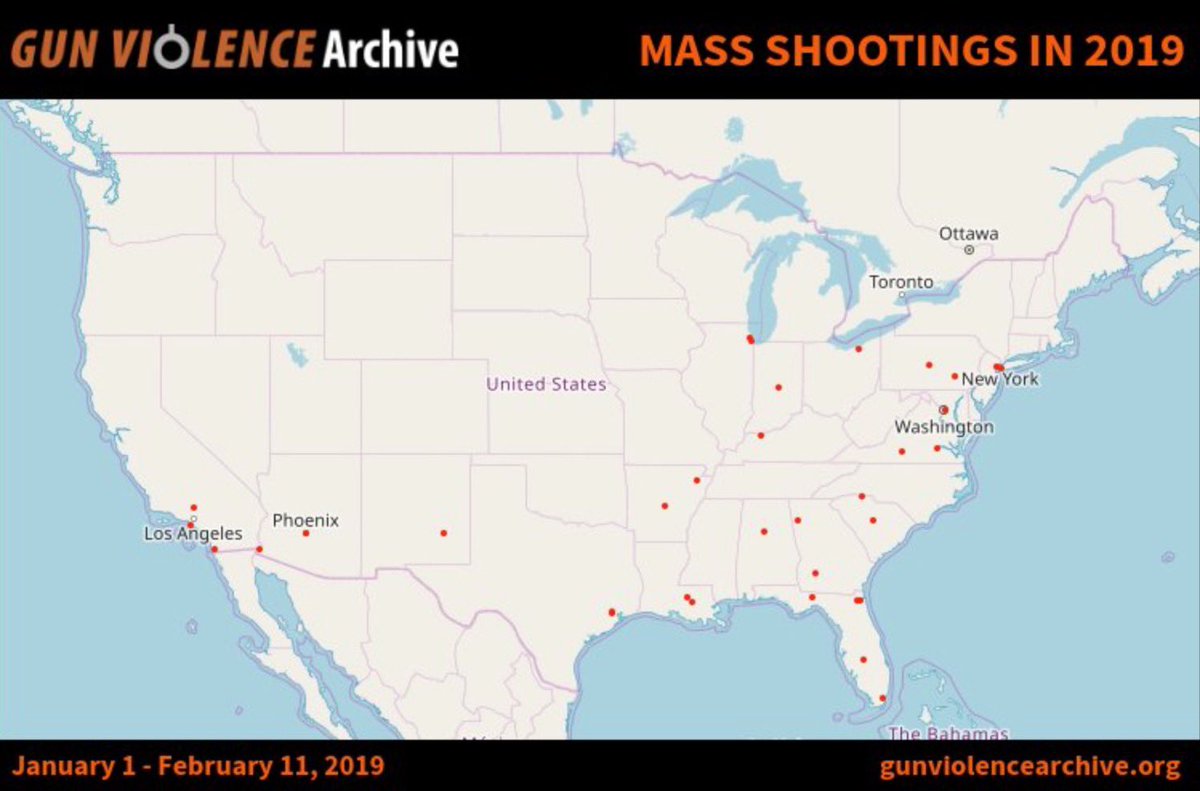 iche_me's tweet image. There were 36 mass shootings in the first 42 days of 2019.

Anyone who says we don't need #GunControlNow is complicit. Anyone who doesn't want #UniversalBackgroundChecks has blood on their hands. Anyone against the #AssaultWeaponsBan doesn't care about the slaughter of innocents.