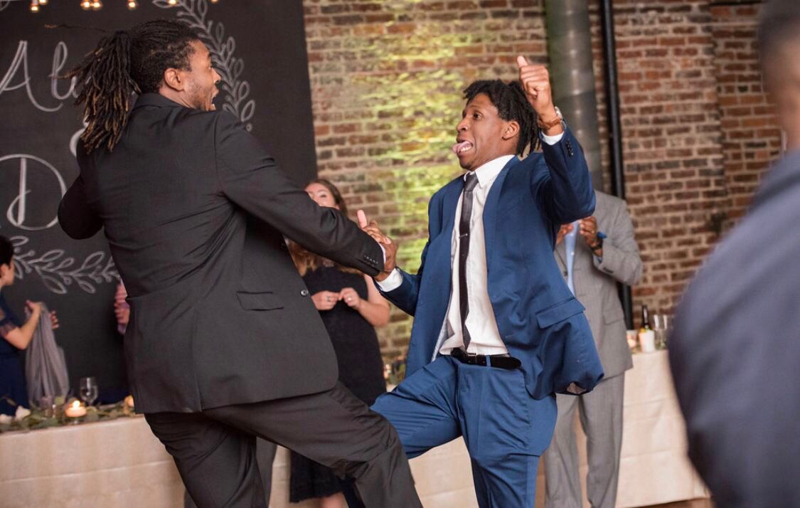 iamdjharlem's tweet photo. Can you guess what song this was? 

📷:@f8studio 

.
.
.
.
. 
.
.
.
#WeddingDJ #WeddingMC #Uplighting #NCWeddings #Weddings #Southernnoirweddings #MirrorPhotoBooth #DancingOnTheClouds #theknot  #luxurywedding https://t.co/EJUkM66hjv