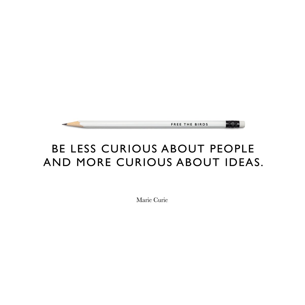 FreeTheBirdsLDN's tweet photo. We're channeling Marie Curie's conviction to directing curiosity at ideas 💡#WomenInScience #BeautifulThinker #BBCIcons #MarieCurie #MondayMotivation https://t.co/s5TG0VaHIH