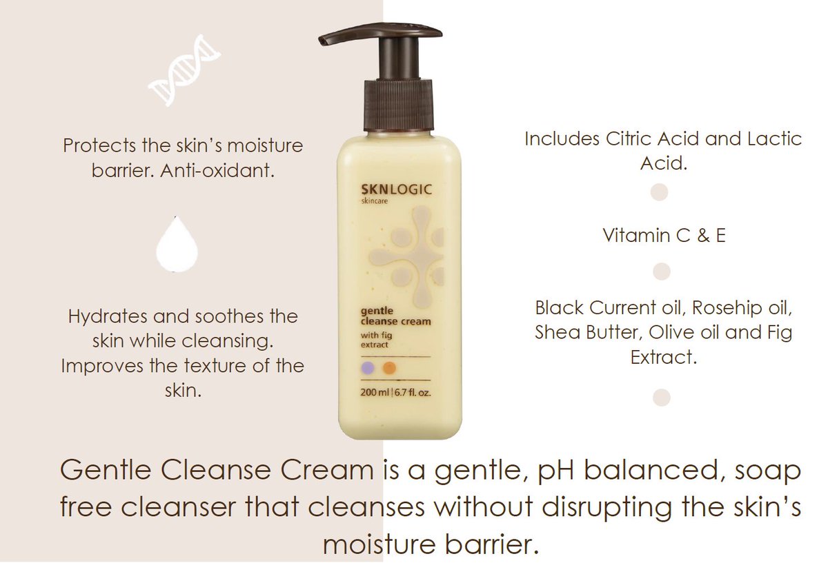 SKNLOGIC's tweet image. Sknlogic Gentle cleanse cream is a gentle, pH balanced soap free cleanser that uses Alpha hydroxy acids to cleanse without distrupting the skin's acid mantle.  sknlogic.com/whats-new/611-… #glowingskin #sknlogicskincare #alphahydroxyacid