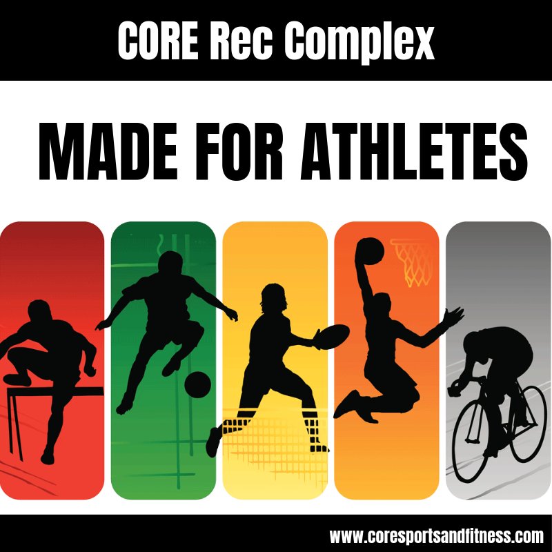 CORERecComplex's tweet photo. Are you an Athlete? Train smart. Train at CORE #MadeForAthletes #Fitness #Sports #CORERecComplex https://t.co/xABcltYk9D