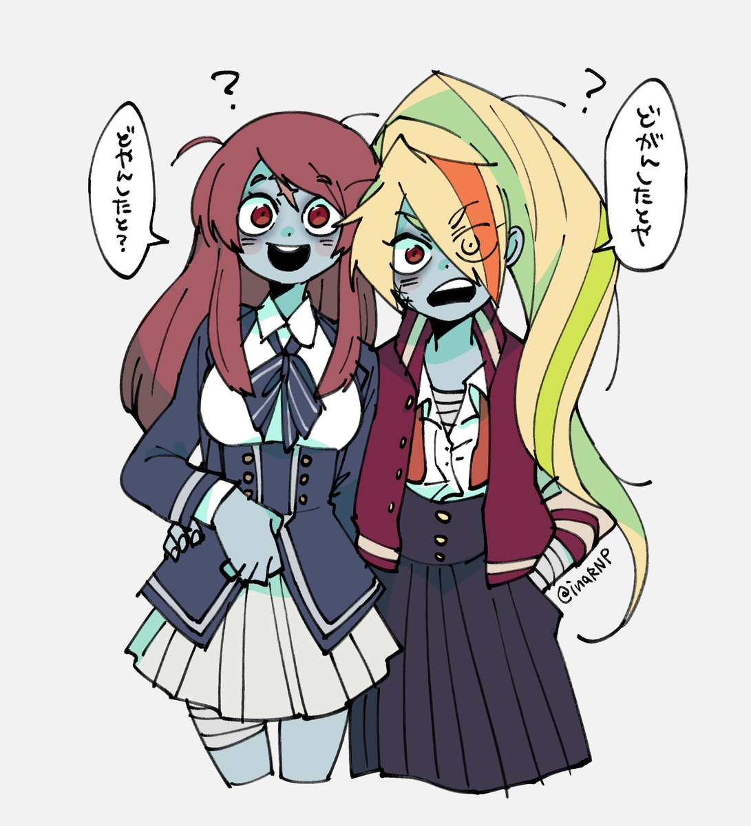 ゾンサガ百合🧟‍♀️🧟‍♀️
体の関係があるため腰が近いサキさく 