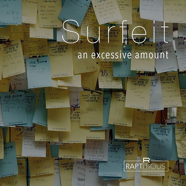 raptitious_'s tweet photo. Did you know what the word, ‘surfeit’ means? 📄
✒️
💬

#wordoftheday #vocab #english #vocabularly #surfeit #quote #language #linkinbio #wotd #word #wordporn https://t.co/WhQuDmaYro https://t.co/72wIrL7OXE
