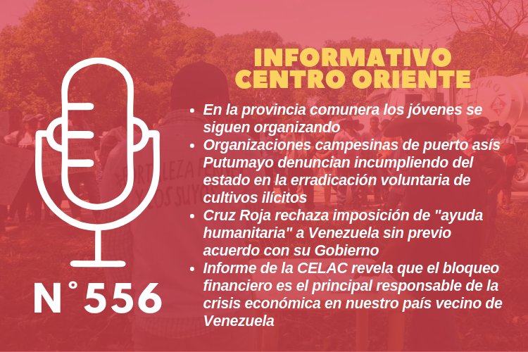 Desde el Centro Oriente colombiano, presentamos los hechos que son noticia en nuestro territorio y más allá de las fronteras con el #InformativoCentroOriente, otra visión de la realidad y la cotidianidad #ICO556 goo.gl/LWXG7F