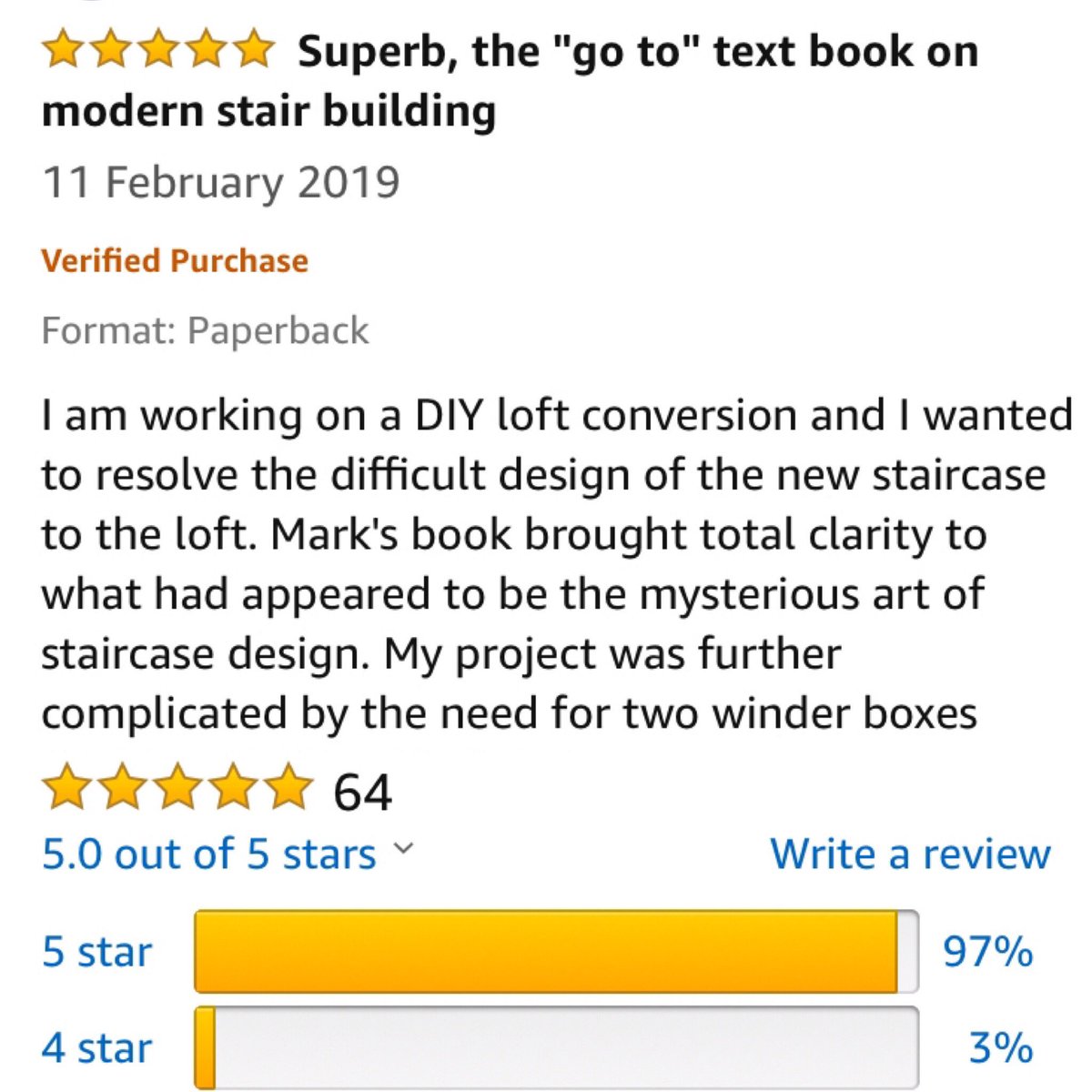Love sorting by ‘Average Customer Review’! And here’s why...
.
#simplystairs #stairs #staircases #stairporn #railings #handrail #treads #woodjoints #woodwork #woodworking #carpentry #joinery #design #build #handmade #handskills #handtools #timber #wood amazon.co.uk/gp/aw/reviews/…