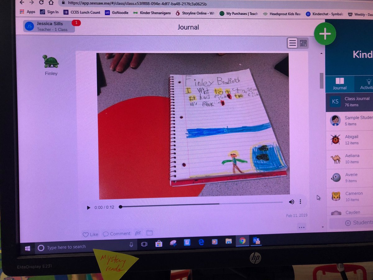 In LOVE with ⁦Seesaw and how easy it is to share with parents! My kids love it too. @seesaw ⁦@CiboloCreekES⁩ ⁦@RickHernandez7⁩ #BISDTRYathlon #happyclassroom