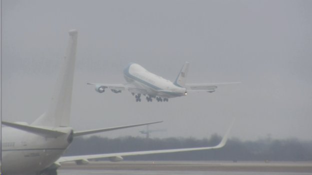 markknoller's tweet image. Air Force One wheels up to El Paso from Andrews.