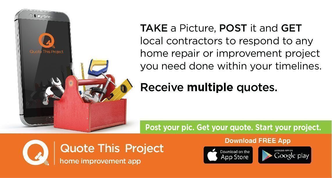QuoteThisProj's tweet photo. We want to hear from you! Did you successfully complete a #project with #QuoteThisProject? Head to the #AppStore or #GooglePlay to rate and review! https://t.co/Yz4uWGY5iU
#homeimprovement #homerenovation #HomeDepot #design #painting #WinterisHere #Toronto #Brampton #the6ix https://t.co/DYSNtpcCVs
