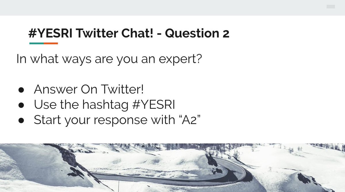yesriorg's tweet photo. Q2. In what ways are you an expert?
#YESRI https://t.co/POeJIni2l2