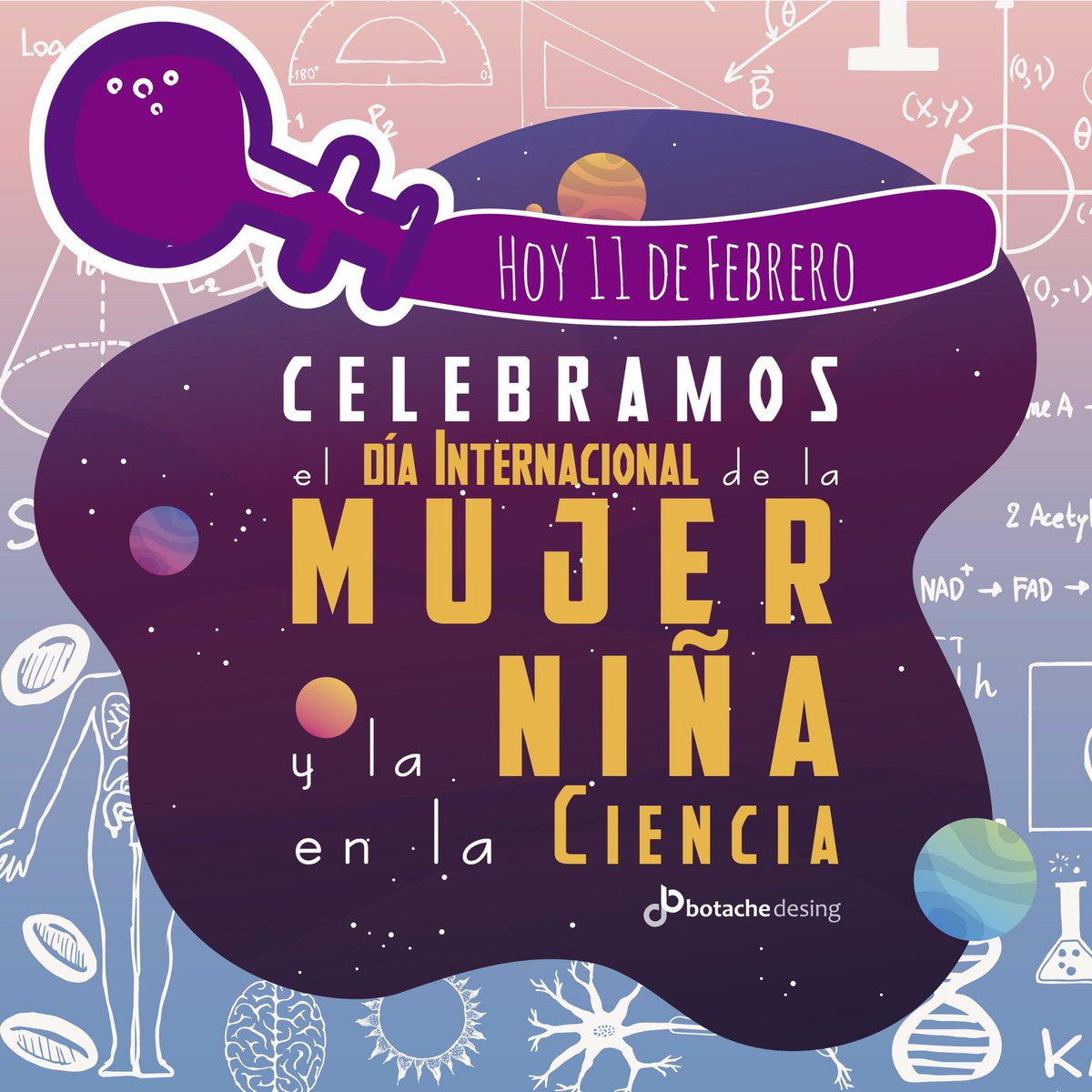 BotacheD's tweet photo. Es importante hacer visible la participación de las mujeres en este campo tan importante del saber universal, e impulsar, apoyar fuertemente a las niñas a interesarse y posicionarse de la ciencia. 
#MujeresEnCiencia #Mujeres #Niñas #Ciencia #WomenInScience #DíaMujerYNiñaEnCiencia https://t.co/EhP0QEFUtk