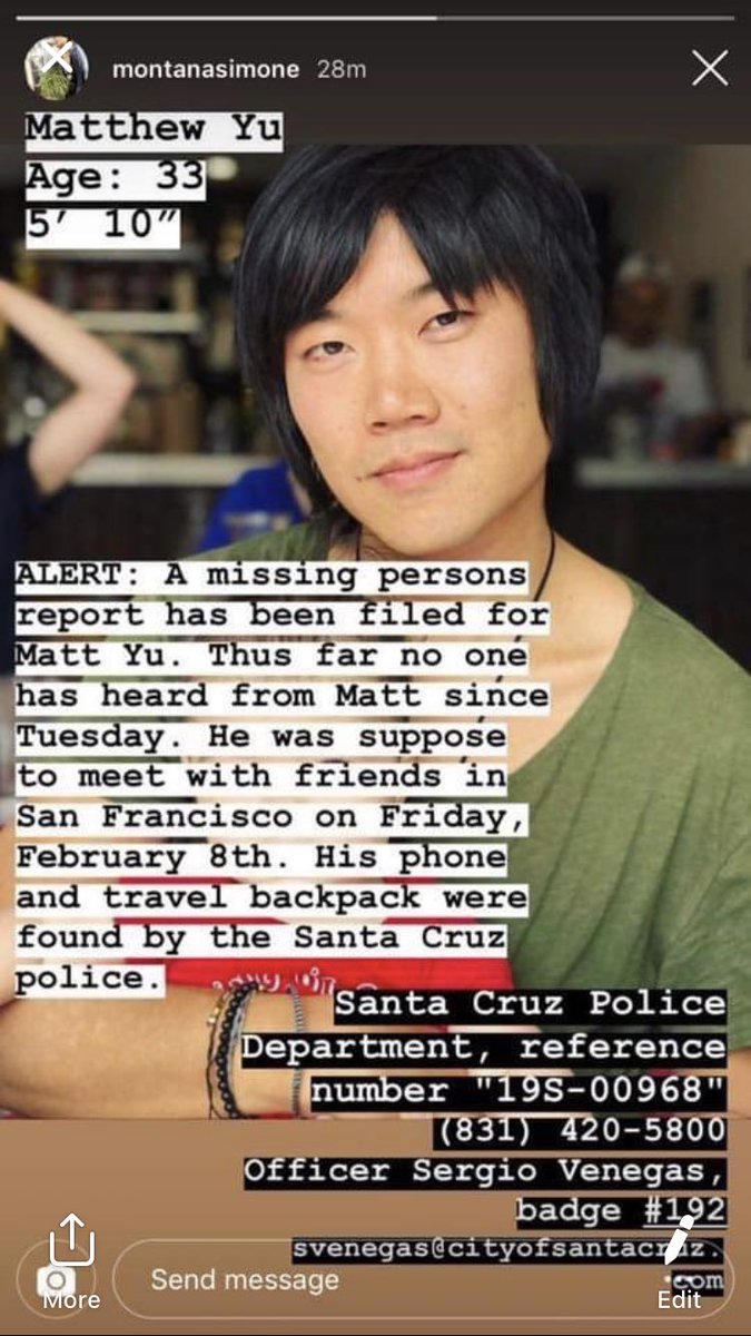 Listen my friend Matty Yu is missing. Last seen in Portland, OR... please help locate him!!