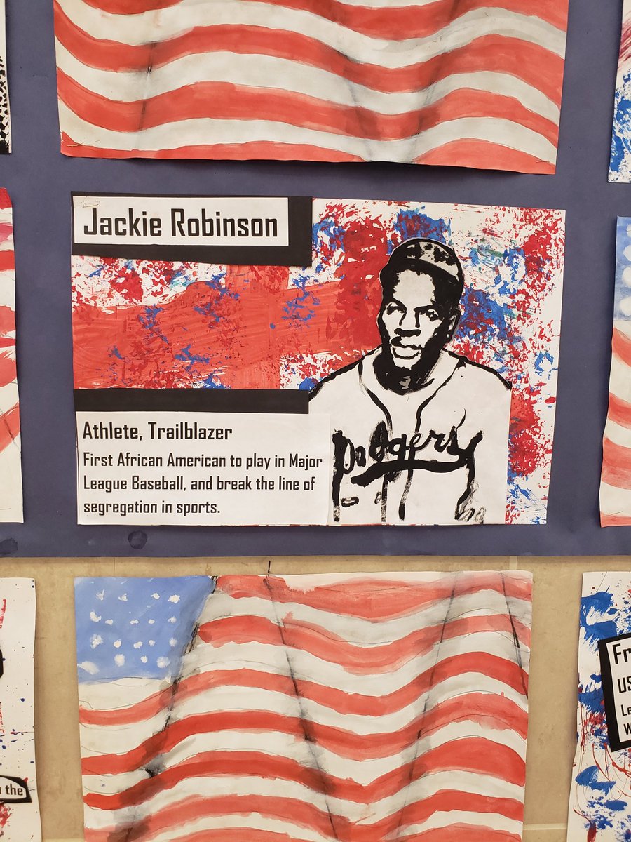 DilworthSLC's tweet photo. How great is our 5th grade art celebrating great Americans! https://t.co/Dy5ZJ33f7J