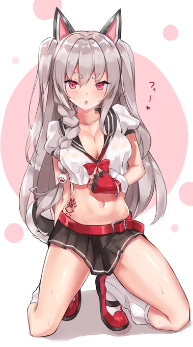息切れ夕立ちゃん
#アズールレーン #夕立 #イラスト好きな人と繋がりたい 