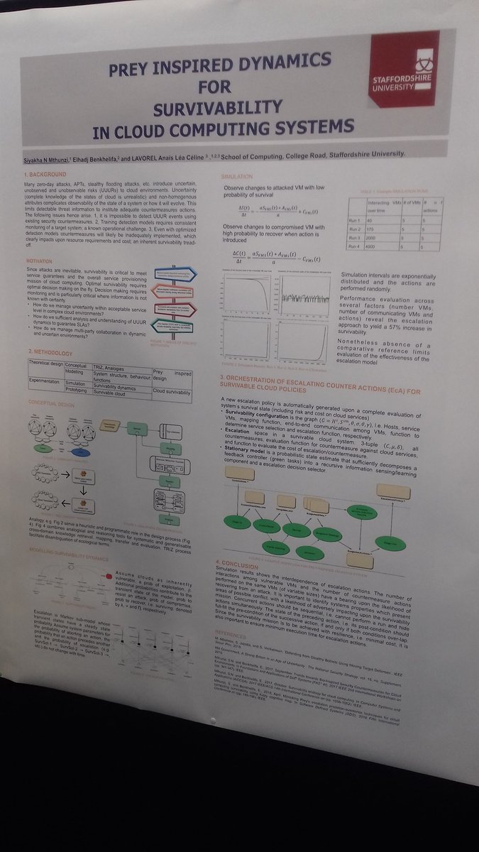 EBenkhelifa's tweet photo. at #imperialcollege for a the international symposium on #machine_learning for #dynamic_systems pics from the poster session with our poster on prey-inspired dynamics for surviavable cloud systems @StaffsResearch @SpatialityJones @StaffsComputing @StaffsUni https://t.co/S2Tdzy1v8C