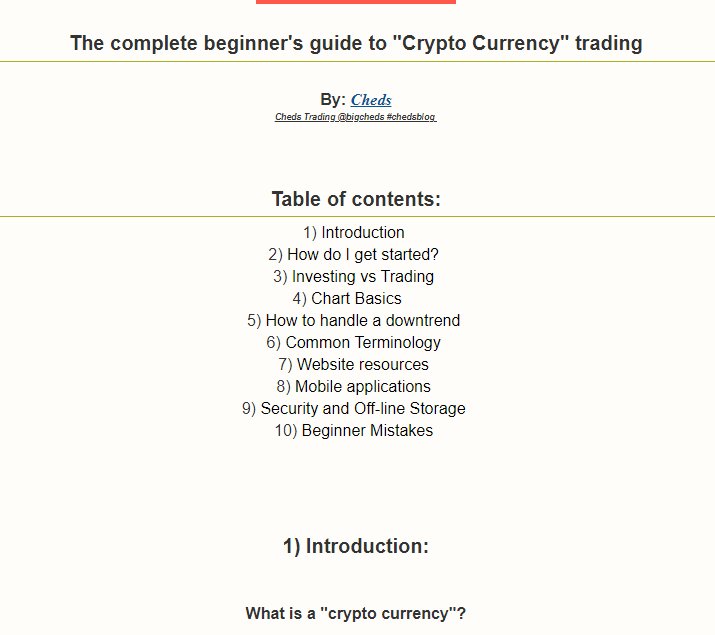 BigCheds's tweet image. &quot;The Complete Beginners Guide to Crypto Currency Trading&quot; (100880 views) #FREE #Chedsblog chedstrading.blogspot.com/2018/02/the-co…