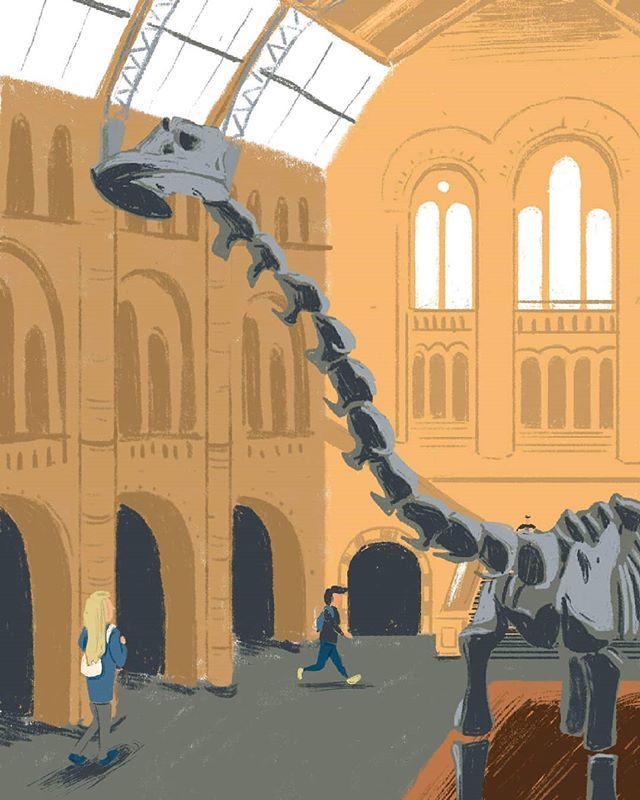 ilustrique's tweet photo. Natural History Museum is huge and super cool

#London #NaturalHistoryMuseum #Dinassaurs #wildlife #plants
#rocks #digital #illustration #kidsillustration #ilustrique https://t.co/yS26cShwZW https://t.co/KEPm2DspC0