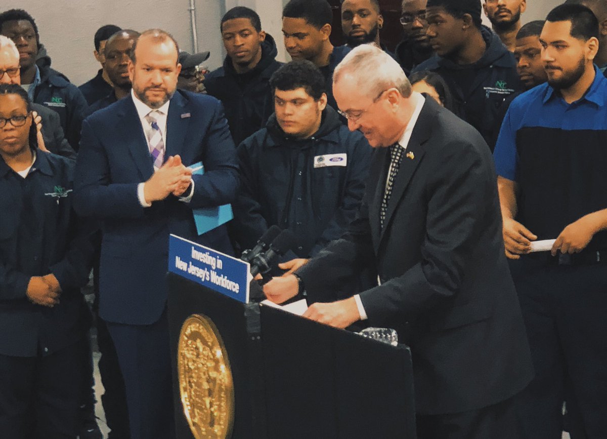 NJLaborDept's tweet photo. Thank you @GovMurphy for your commitment to apprenticeship -- a valuable and viable career path for New Jerseyans! Congrats to these seven forward-thinking organizations who are making an investment in the future through our GAINS program. #njapprenticeship #apprenticeship https://t.co/9ob1v5ExXq