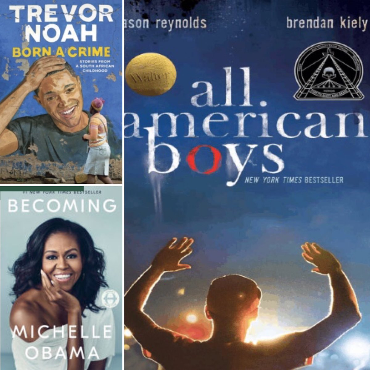 carderamy's tweet photo. Part of my reading list for #BlackHistoryMonth2019 Just finished listening to All American Boys on Audible—highly recommend! https://t.co/1QRlUnCxNJ