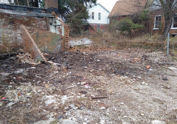 Before &amp; After! Check out this dumpsite in Homewood that our DumpBusters crews cleaned up this winter!❄️
