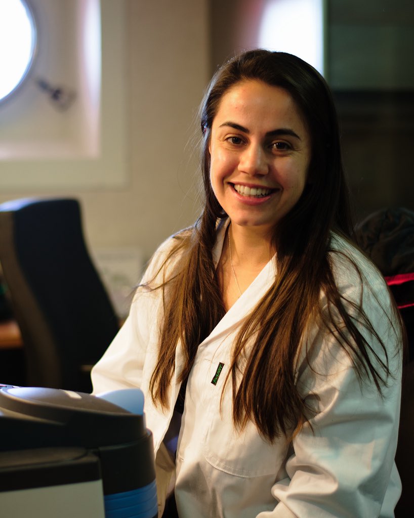 WeddellSeaExped's tweet photo. Raquel Flynn, an Oceanography PhD student at UCT, is researching carbon and nitrogen uptake in the Southern Ocean. She has said "I am proud to be part of this extraordinary expedition, representing South Africa and women in science." @UCT_Research @flyraq https://t.co/NN3Kpr8fxR