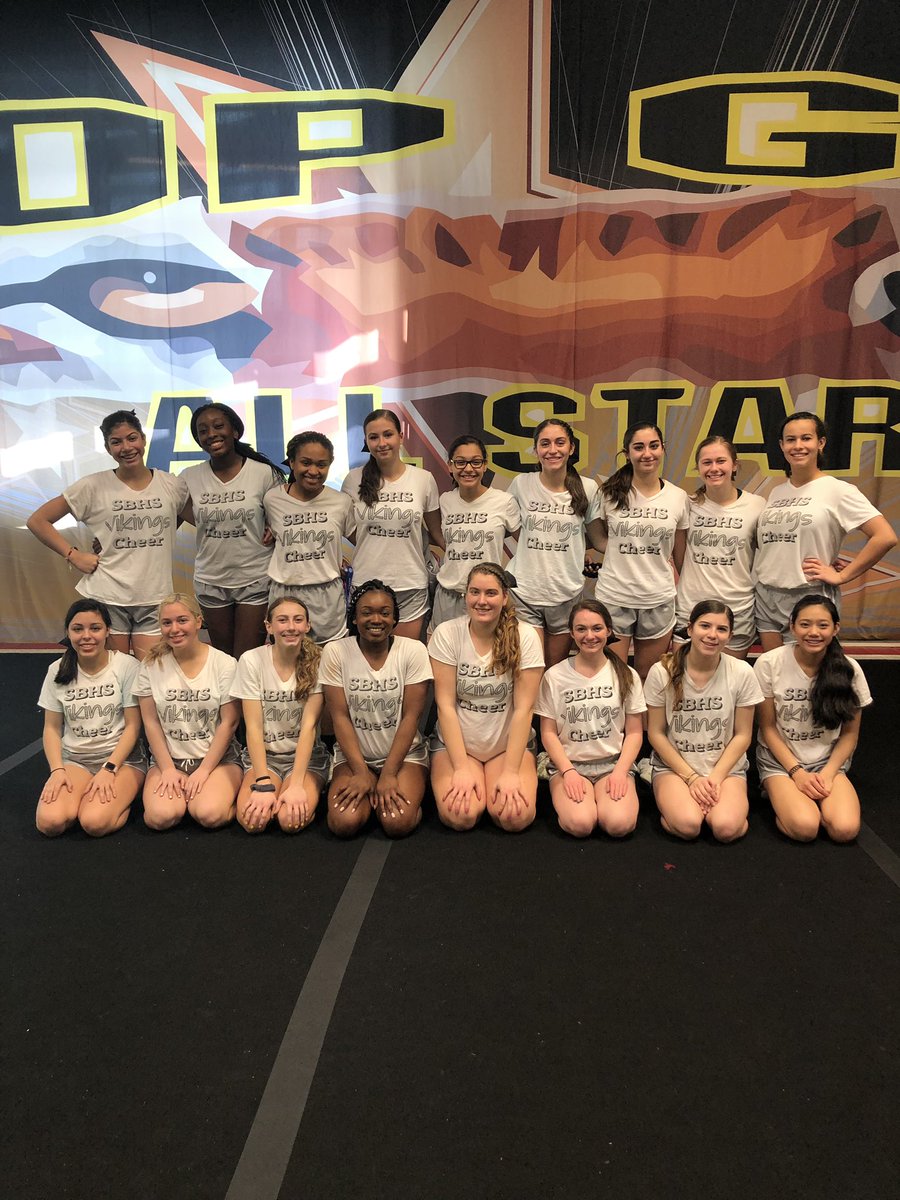 SBHSCheer's tweet photo. SBVC is coming home with a 6th place trophy in game day &amp; a top 15 finish in routine performance. We feel so lucky to represent SBHS &amp; are more motivated than ever to build our legacy. Nationals 2019, you were good to us! Countdown to 2020 begins now! #vikingtakeovercomplete https://t.co/ajGg6Kc8dS
