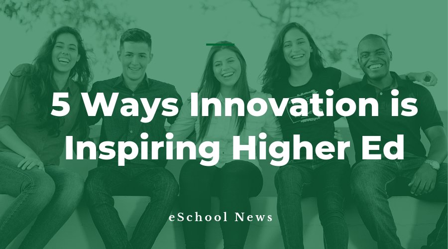 SXSWEDU's tweet photo. Students expect more from their education. Forge ahead with the latest #HigherEd innovations list from @ecampusnews: https://t.co/ga4WvWevsL https://t.co/gkBwkl4sLY